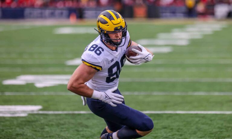 Second rounder, Luke Schoonmaker, in a walking boot after OTAs; Luke Schoonmaker