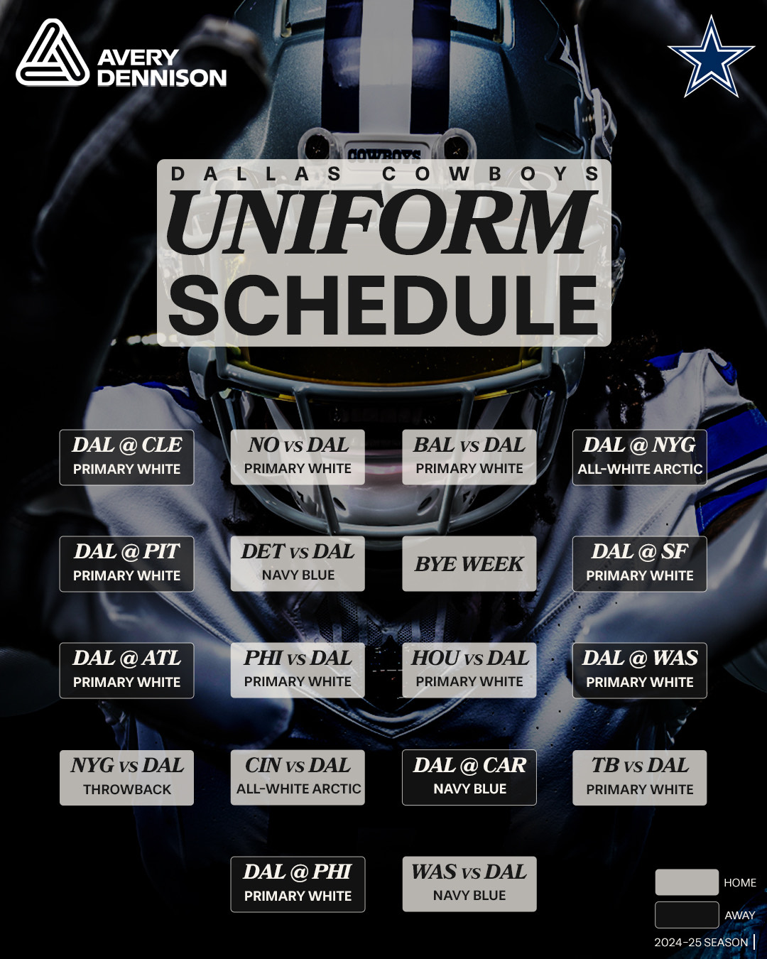 Cowboys uniform schedule release garners mixed reactions from fans